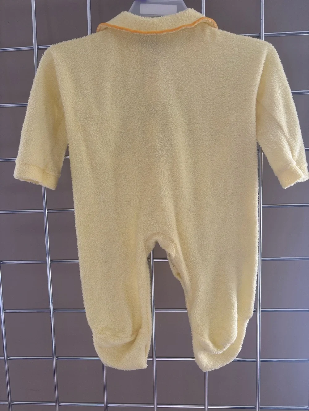 Vintage Carter's Baby Yellow Terry Footed Sleeper Sz Med 3-9M 12-18lbs 1960’s